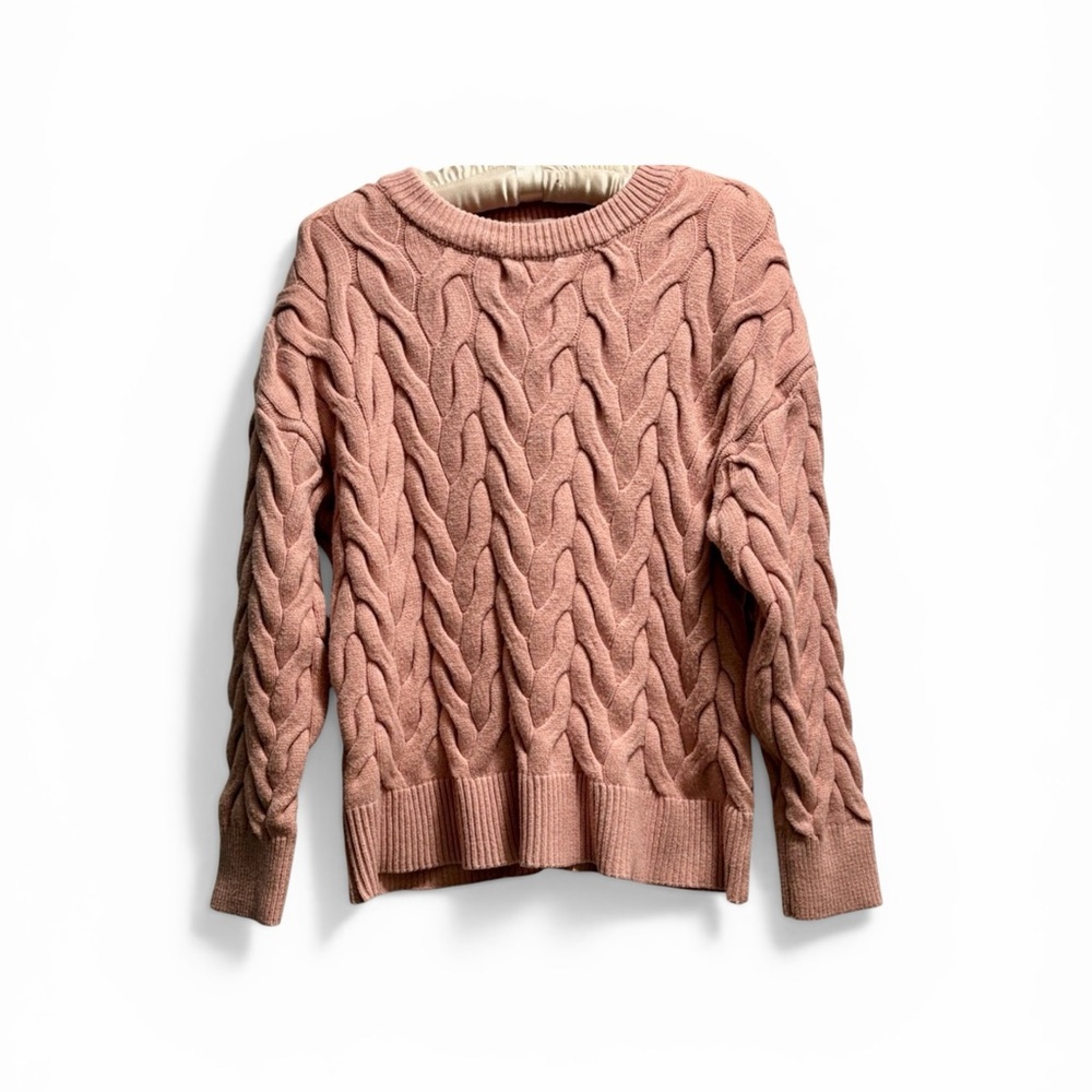 Philosophy Pink Cable Knit Sweater